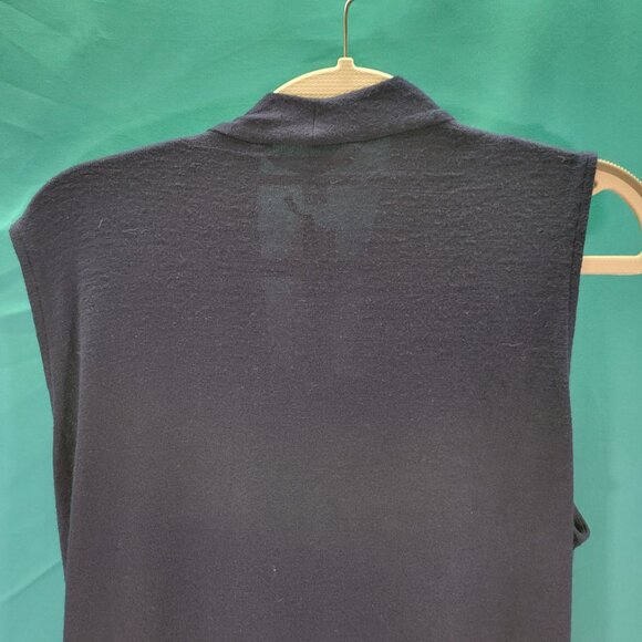41 Hawthorn Navy Blue Sleeveless Drape Front Knit Top XXL - Picture 7 of 8